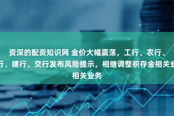 资深的配资知识网 金价大幅震荡，工行、农行、中行、建行、交行发布风险提示，相继调整积存金相关业务